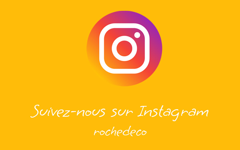 Logo instagram pour suivre roche deco